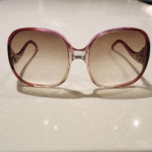 1970s SAINT HILAIRE Oversized Frame Ombre Lens Square Eye Sunglasses Made France